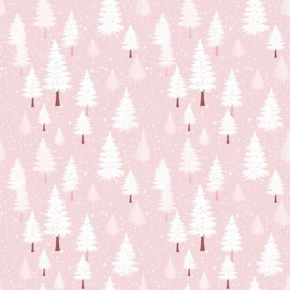 Blush Snowfall Pattern 19 Minky Fabric