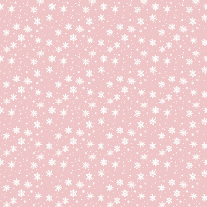 Blush Snowfall Pattern 1 Minky Fabric