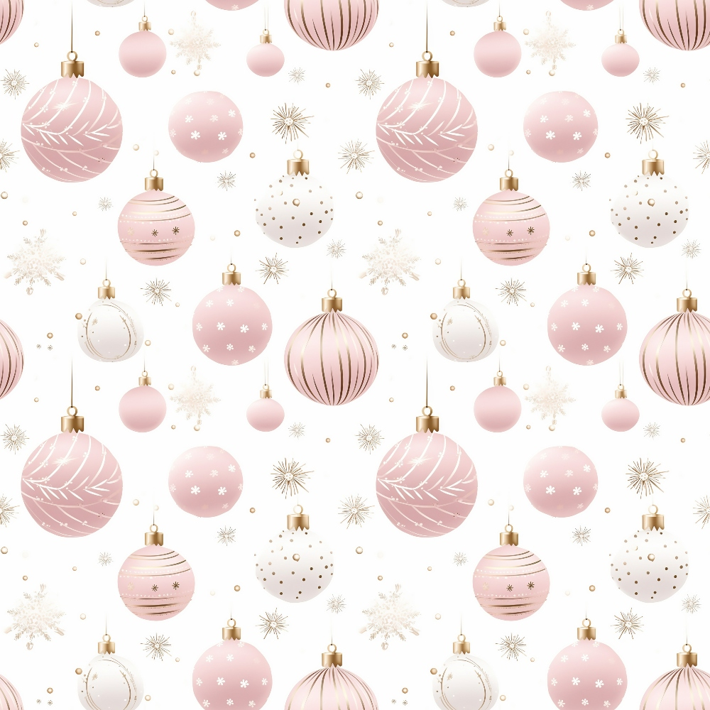 Blush Snowfall Pattern 2 Minky Fabric