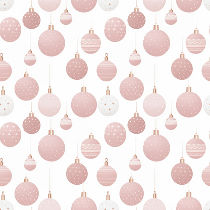 Blush Snowfall Pattern 3 Minky Fabric