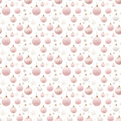 Blush Snowfall Pattern 4 Minky Fabric
