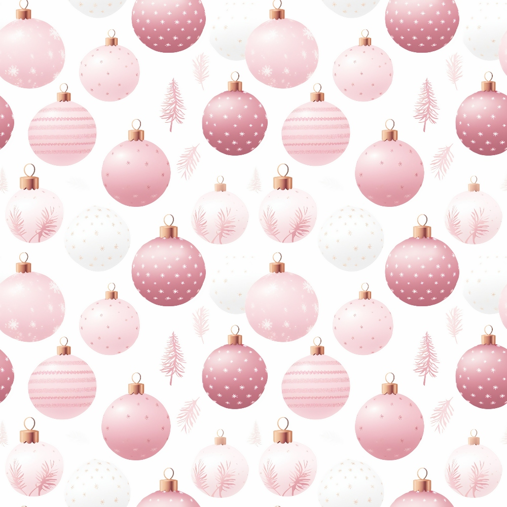 Blush Snowfall Pattern 5 Minky Fabric
