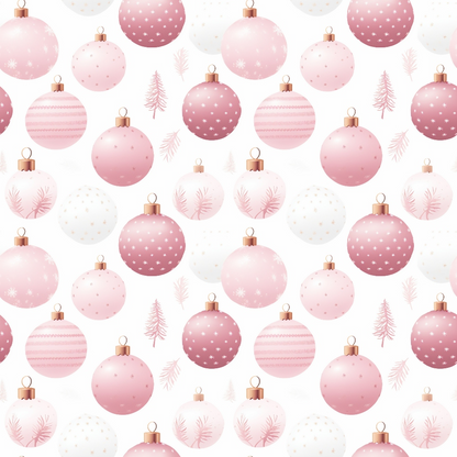 Blush Snowfall Pattern 5 Minky Fabric