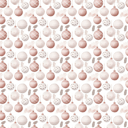Blush Snowfall Pattern 6 Minky Fabric