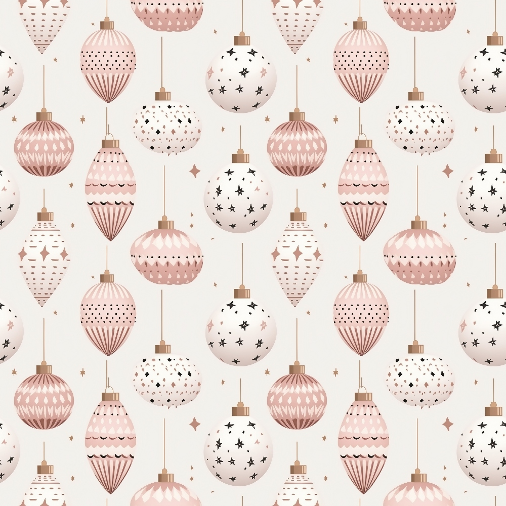 Blush Snowfall Pattern 7 Minky Fabric