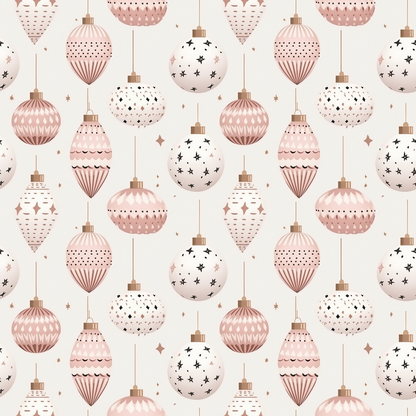 Blush Snowfall Pattern 7 Minky Fabric