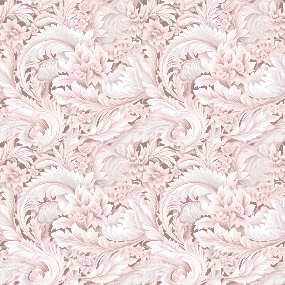 Blush Snowfall Pattern 8 Minky Fabric