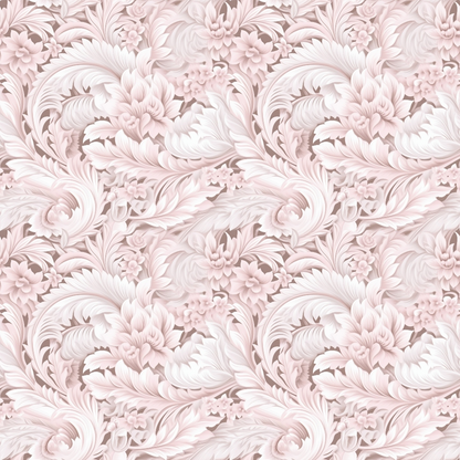 Blush Snowfall Pattern 8 Minky Fabric