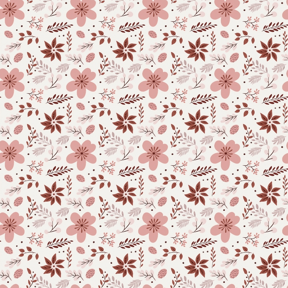 Blush Snowfall Pattern 9 Minky Fabric
