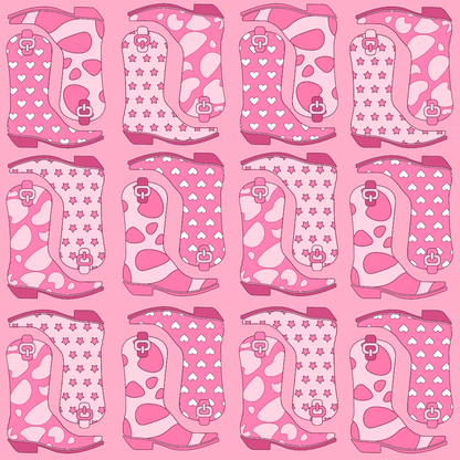 Rodeo Sweetheart Pattern 1 Minky Fabric