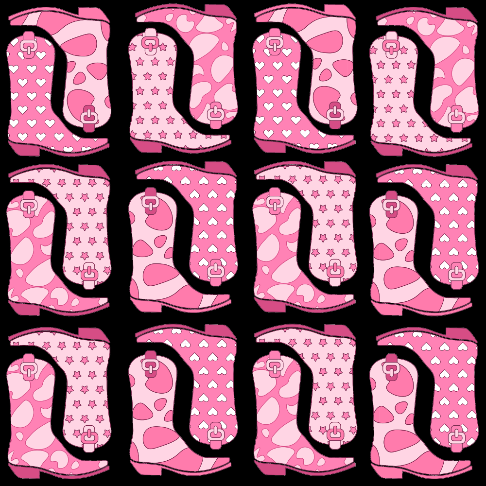Rodeo Sweetheart Pattern 3 Minky Fabric