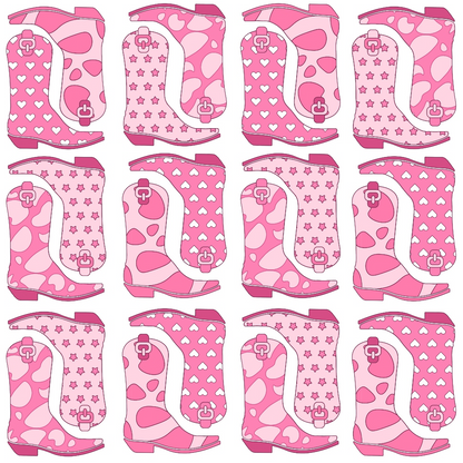 Rodeo Sweetheart Pattern 4 Minky Fabric