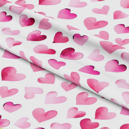 Pink Valentines Day Pattern 1 Quilting Cotton Fabric