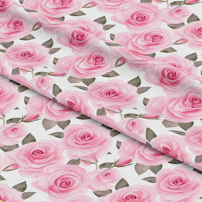 Pink Valentines Day Pattern 9 Quilting Cotton Fabric
