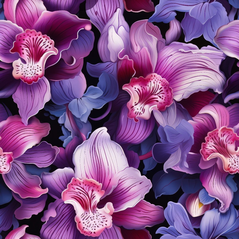 Twilight Blooms Pattern 11 Minky Fabric