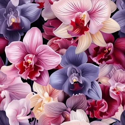 Twilight Blooms Pattern 1 Minky Fabric