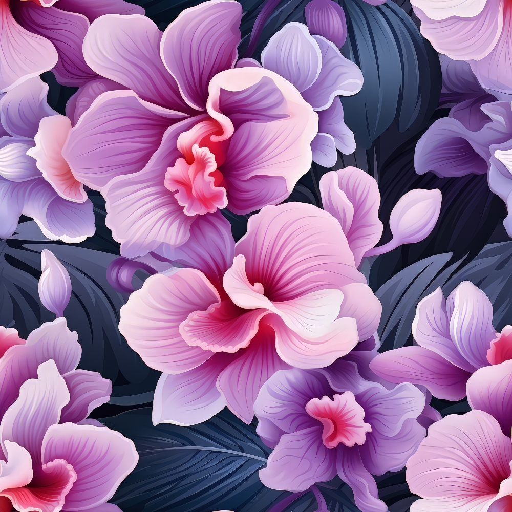 Twilight Blooms Pattern 3 Minky Fabric