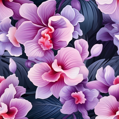 Twilight Blooms Pattern 3 Minky Fabric