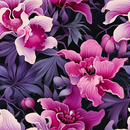 Twilight Blooms Pattern 5 Minky Fabric