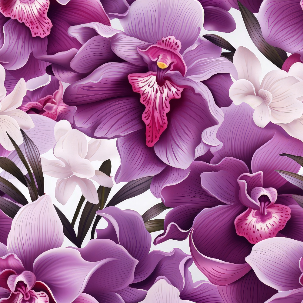 Twilight Blooms Pattern 8 Minky Fabric