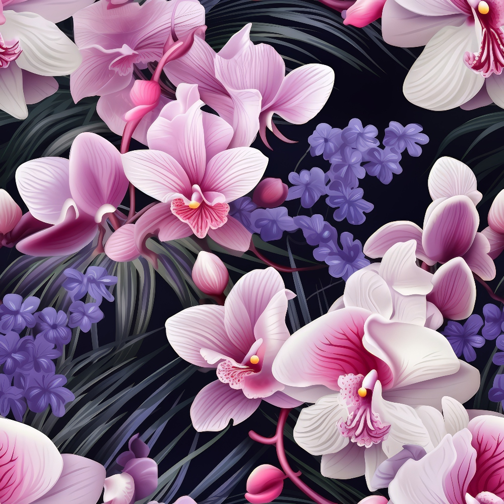 Twilight Blooms Pattern 9 Minky Fabric