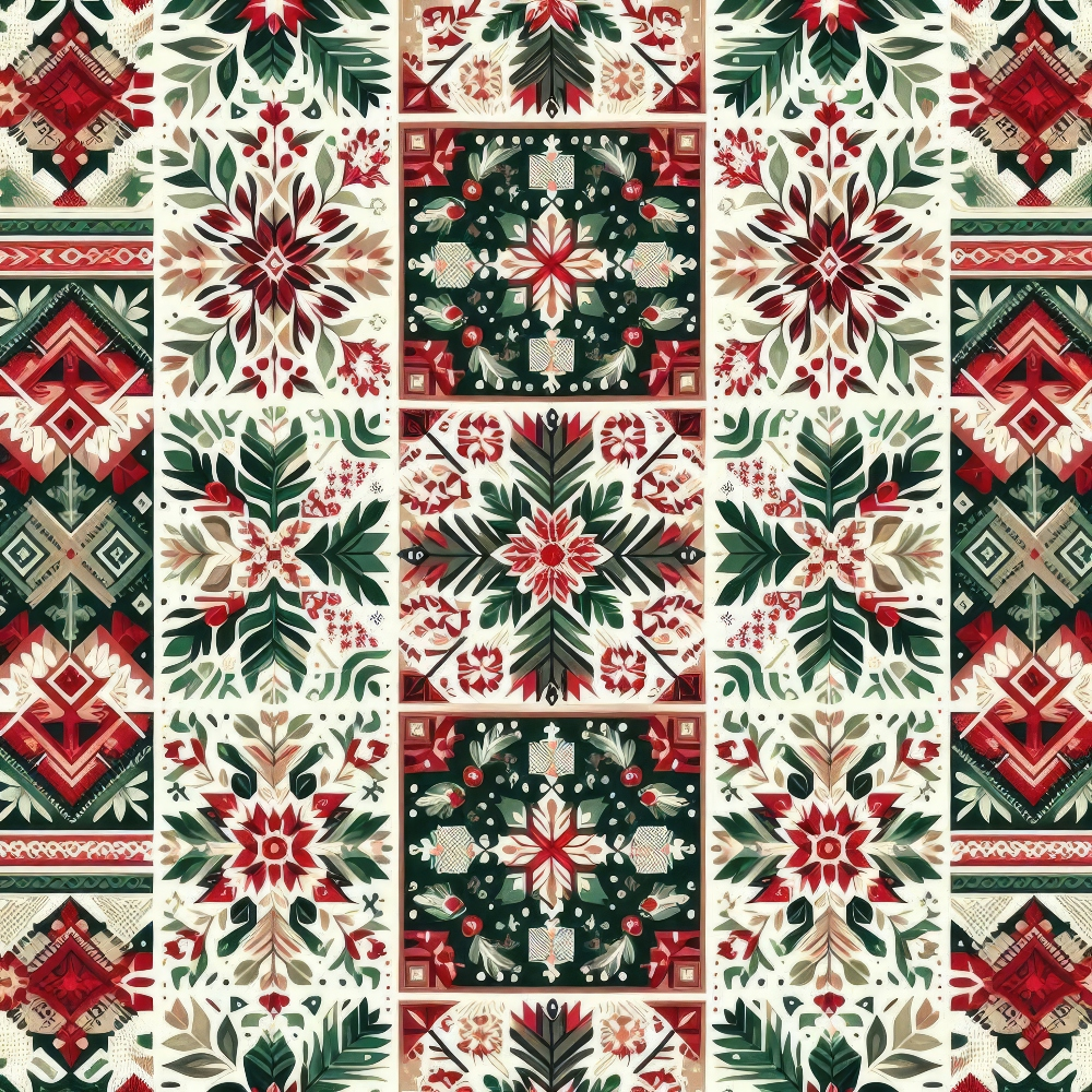 Nordic Noel Pattern 1 Minky Fabric