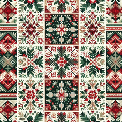Nordic Noel Pattern 1 Minky Fabric