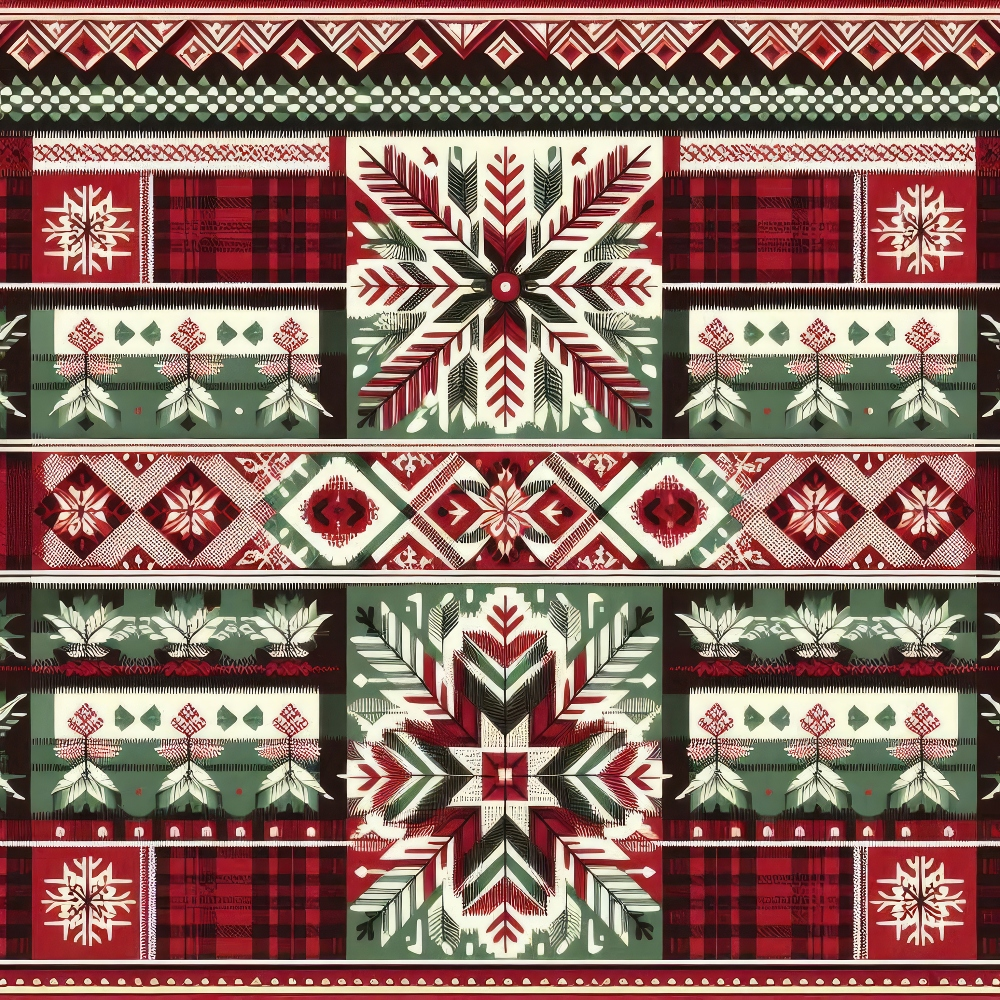 Nordic Noel Pattern 3 Minky Fabric