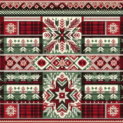 Nordic Noel Pattern 3 Minky Fabric