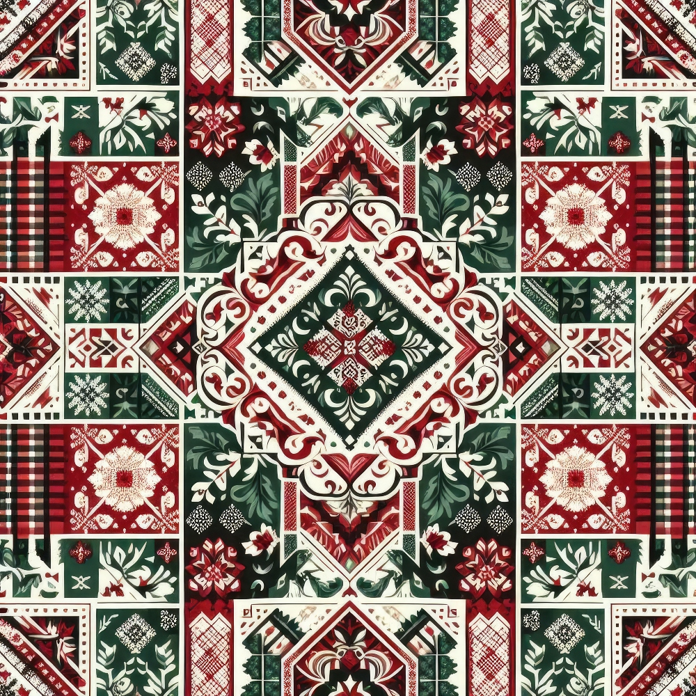 Nordic Noel Pattern 4 Minky Fabric