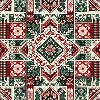 Nordic Noel Pattern 4 Minky Fabric