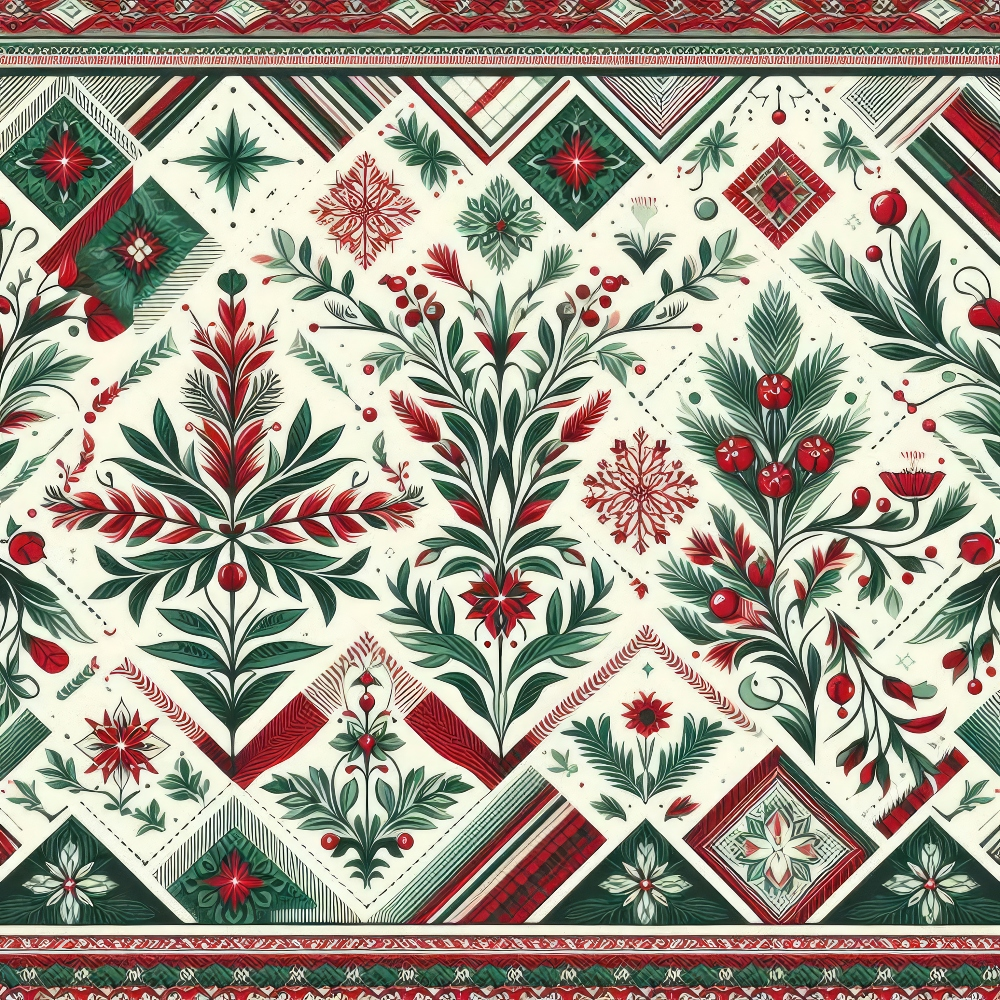 Nordic Noel Pattern 6 Minky Fabric