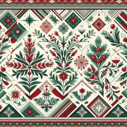 Nordic Noel Pattern 6 Minky Fabric