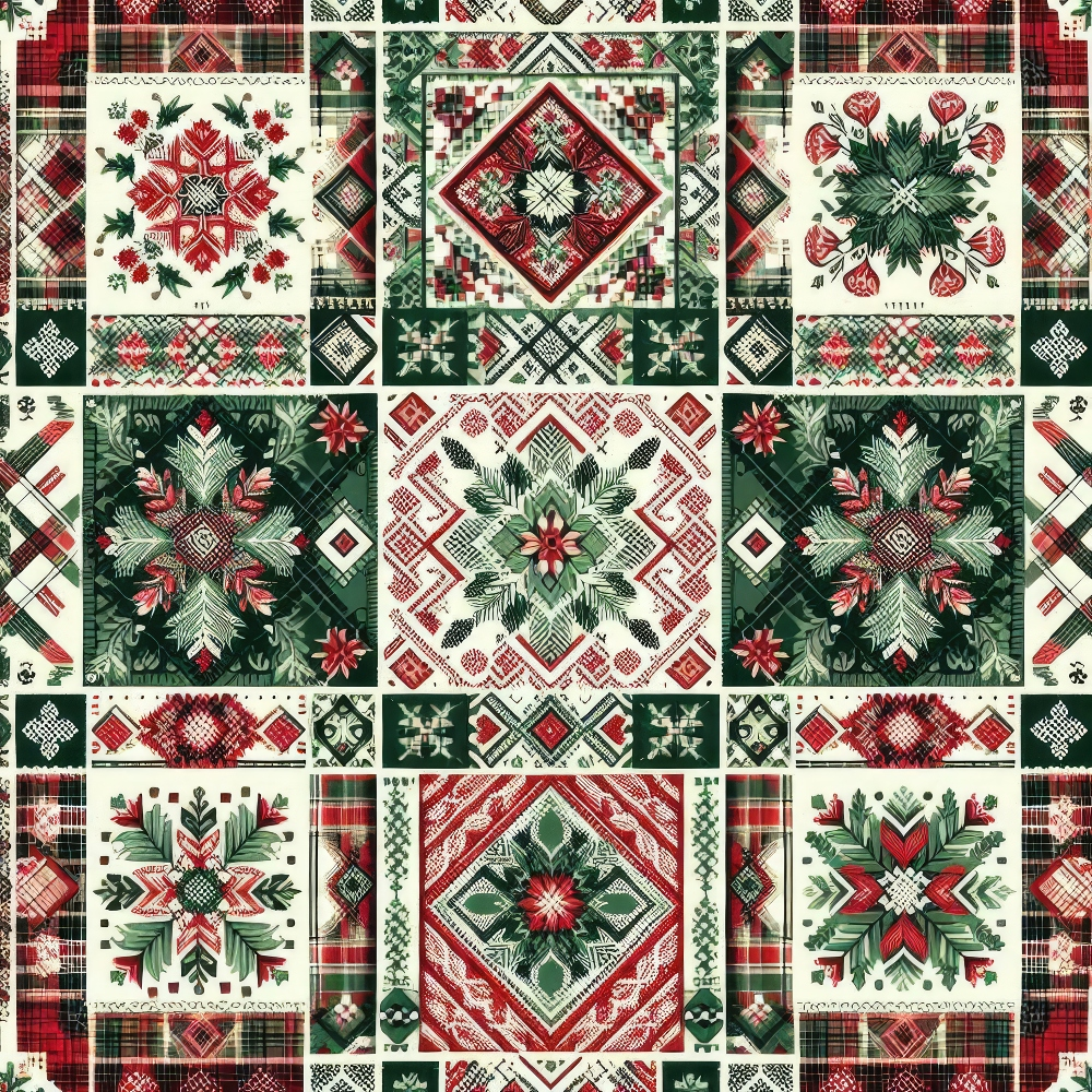 Nordic Noel Pattern 7 Minky Fabric