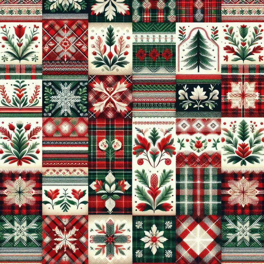 Nordic Noel Pattern 8 Minky Fabric