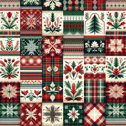 Nordic Noel Pattern 8 Minky Fabric