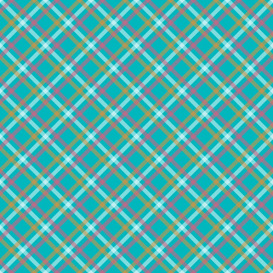 Plaid for Summer Pattern 1 Quilting Cotton Fabric