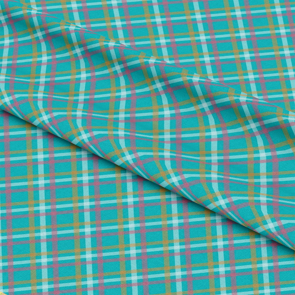 Plaid for Summer Pattern 1 Quilting Cotton Fabric