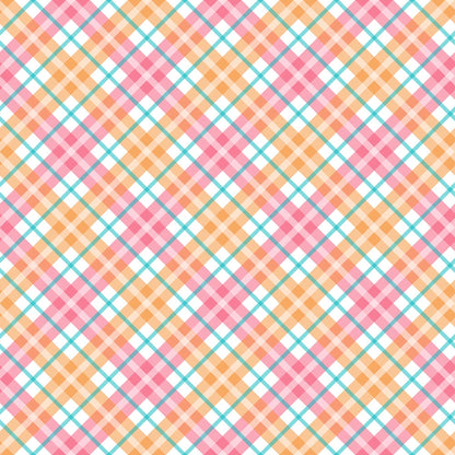 Berry Picnic Checks Pattern 4 Minky Fabric