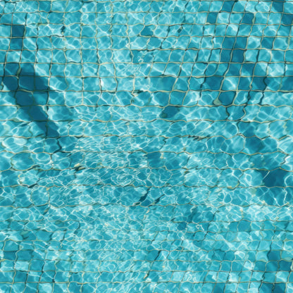 Aqua Currents Pattern 1 Minky Fabric