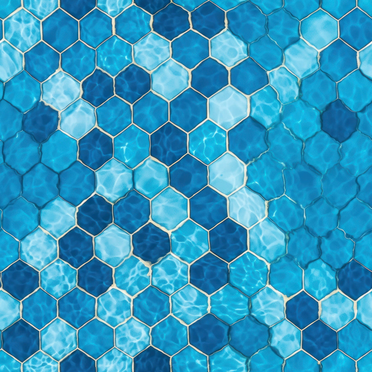 Aqua Currents Pattern 2 Minky Fabric