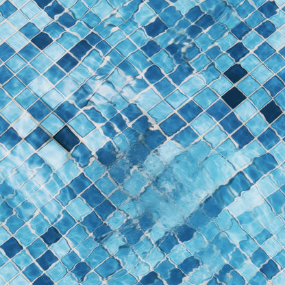 Aqua Currents Pattern 3 Minky Fabric