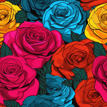 Inked Blooms Pattern 12 Minky Fabric