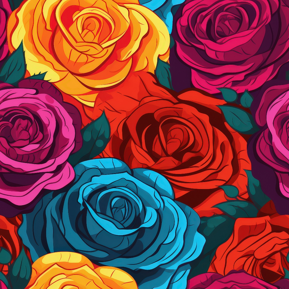 Inked Blooms Pattern 5 Minky Fabric
