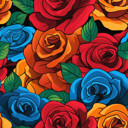 Inked Blooms Pattern 7 Minky Fabric