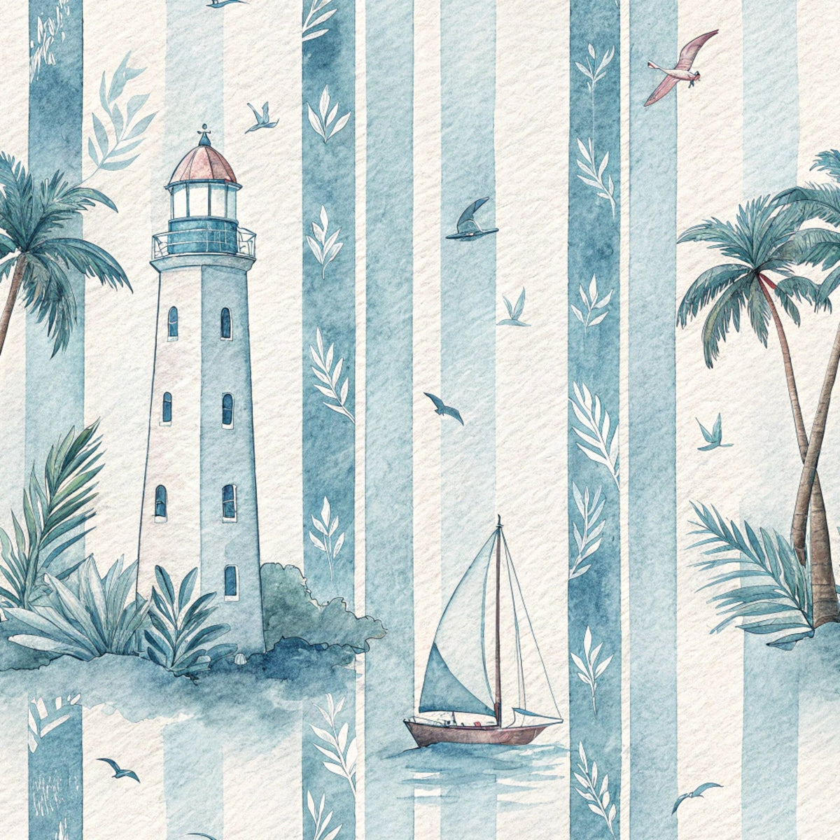 Harbor Blossoms Pattern 10 Minky Fabric