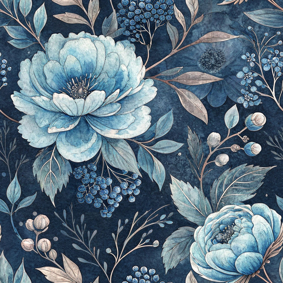 Harbor Blossoms Pattern 13 Minky Fabric
