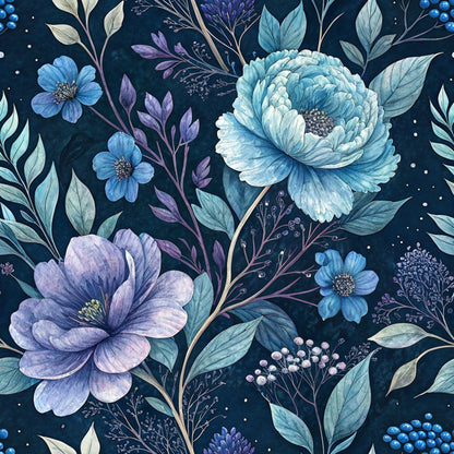 Harbor Blossoms Pattern 17 Minky Fabric