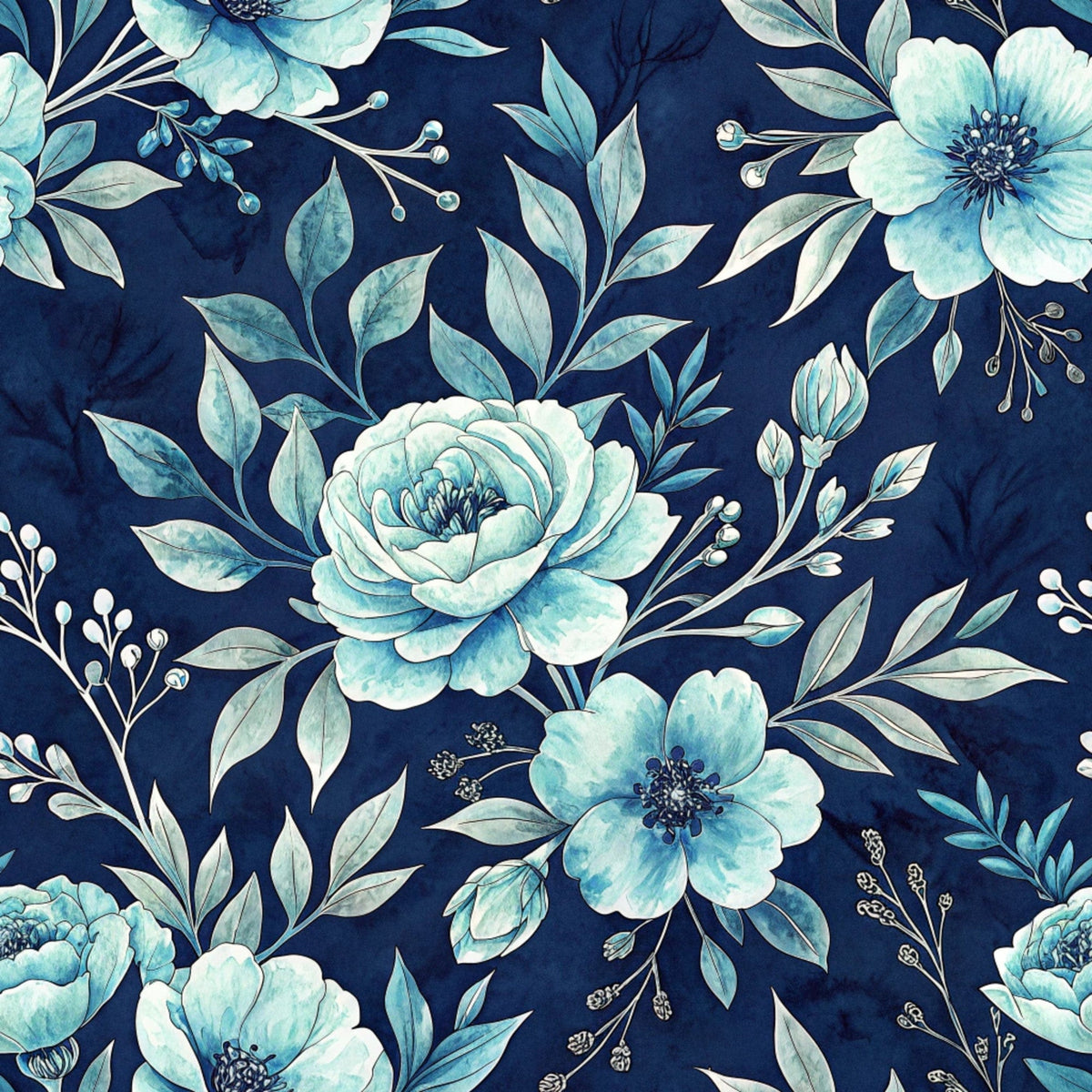 Harbor Blossoms Pattern 18 Minky Fabric