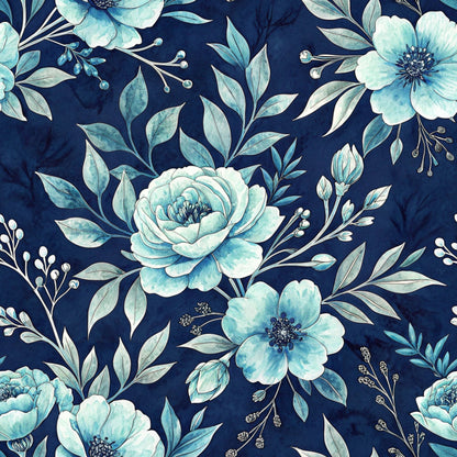 Harbor Blossoms Pattern 18 Minky Fabric